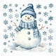 thumbnail image 5 of Seyotauo Winter Wall Decals Snowflakes Stickers Removable Christmas Snowman Wall Art White and Blue Winter Window Clings Decor for Home Bedroom Decoration, 5 of 6
