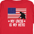 thumbnail image 4 of Inktastic Military Uncle is my Hero US Flag Boys or Girls Long Sleeve Toddler T-Shirt, 4 of 5