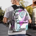 thumbnail image 5 of Yield Eiffel Tower and Hearts Print Backpack for Women Men, Lightweight Casual Travel Daypack, Classic Basic College Backpack, Middle School Bag, 5 of 5