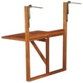 thumbnail image 3 of vidaXL Hanging Balcony Table 51.1"x35.4"x28.3" Solid Acacia Wood, 3 of 6