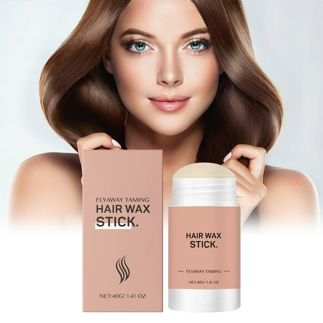 Pisexur Belleza Maquillaje Cera en barra para cabello para mujeres y hombres, barra para peinar el cabello, reduce el encrespamiento y los cabellos sueltos, barra para dar para mujeres y hombres