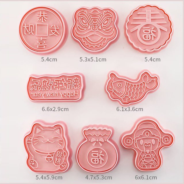 8 Pzs/Juego De Moldes De Galletas De Dibujos Animados Sanrio Snoopy Dinosaurio Pokemon/Molde 3D/Fondant Para Hornear Pasteles Gao Jiahui unisex