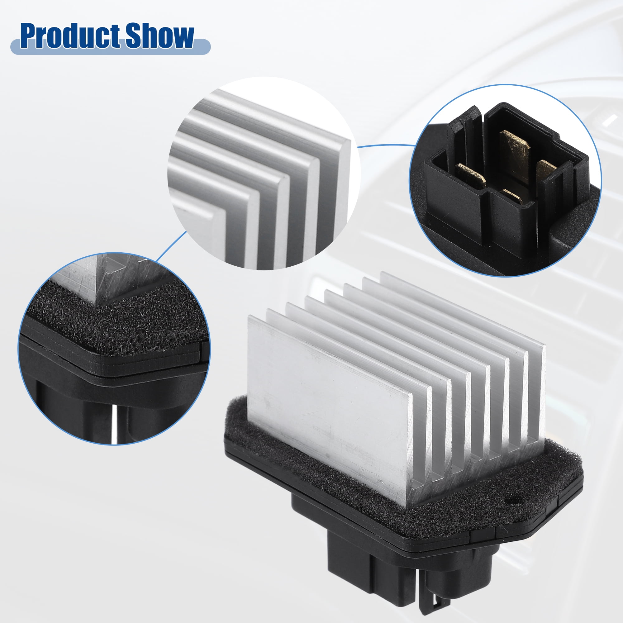 HVAC Blower Motor Resistor Replacement for Land Rover LR3 Base HSE SE 4.0L V6 LR031677 Silver Tone