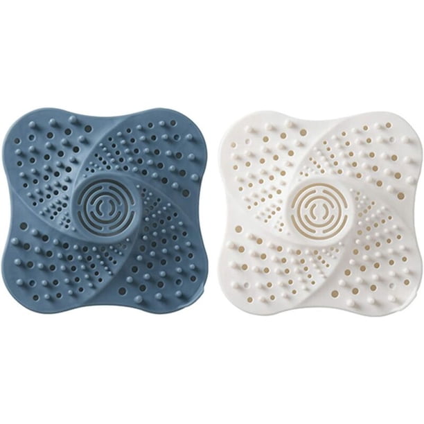 Colador de silicona para fregadero, 2 protectores de drenaje de silicona con 4 ventosas, colador de fregadero de cocina, colador de pelo de ducha, colador de fregadero de cocina y baño, fácil limpieza esquí esquí Gafas de esquí