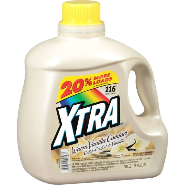 Xtra Warm Vanilla Comfort Liquid Laundry Detergent, 175 fl oz