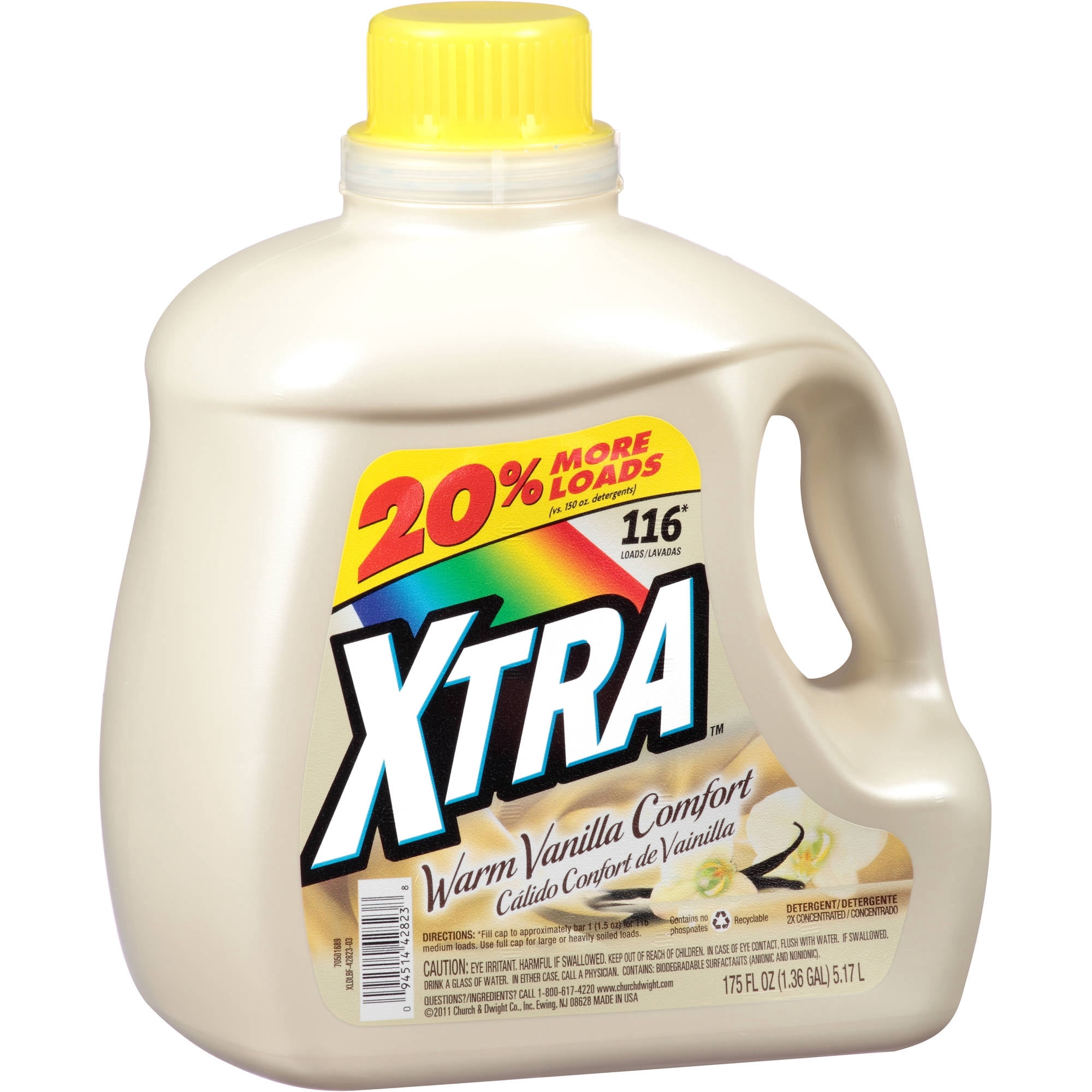 Xtra Warm Vanilla Comfort Liquid Laundry Detergent 175 Fl Oz Walmart