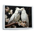 thumbnail image 2 of Designart "Harmonic Jungle Serenade Of White Parrots I" Parrot Floater Framed Canvas Wall Art, 2 of 5