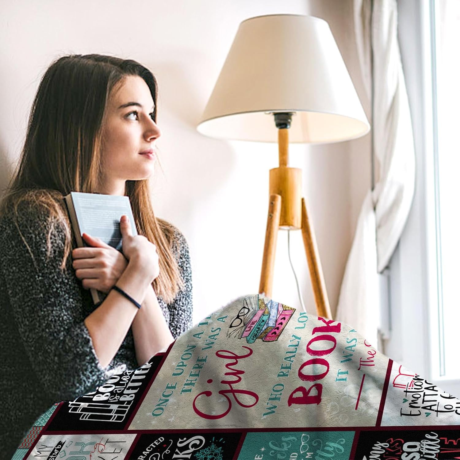 Book Lovers Gifts for Women, Bookish Gifts for Book Lovers Women, Book Lovers Gift Ideas Throw Blanket, Reading Gifts for Readers/Librarian/Book Nerd/Bookworm, Book Club Gifts