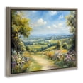 thumbnail image 3 of Stupell Industries Wandering Path Overlook Brown Framed Floater Canvas Wall Art design by Petal Prints Design, 17 x 21, 3 of 9