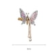 thumbnail image 4 of 2x Butterfly Hair Clips Bangs Clip Headpiece for Women Girls Wedding Jewelry Macarena Pinza para el cabello, 4 of 5