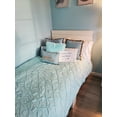 thumbnail image 5 of Lush Decor Ravello Pintuck Solid Elastic Embroidery Comforter, Twin, Light Aqua, 4-Pc Set, 5 of 11