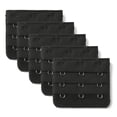 thumbnail image 1 of INSPIRE CHIC Rallonges de Soutien-Gorge pour Femmes à 3 Crochets 3 Rangées Bretelle de Soutien-Gorge Extensible Boucle Crochets Bande de Soutien-Gorge Noir 5, 1 of 5