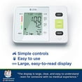 thumbnail image 2 of Clinical Automatic Upper Arm Blood Pressure Monitor - Accurate, FDA Approved - Adjustable Cuff, Large Screen Display, Portable Case - Irregular Heartbeat & Hypertension Detector by Generation Guard, 2 of 8