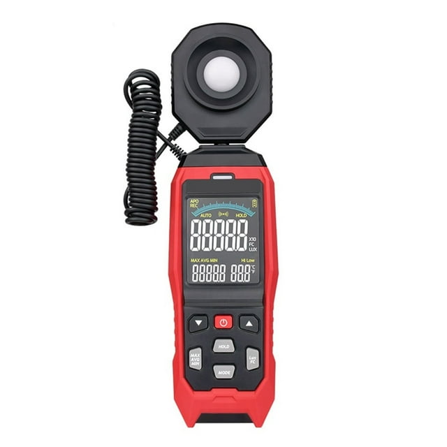 Digital Light Meter Photography Luxmeter Detachable Probe Illuminometer Lux/Fc Photometer Enviromental Tester ,Easy to Use