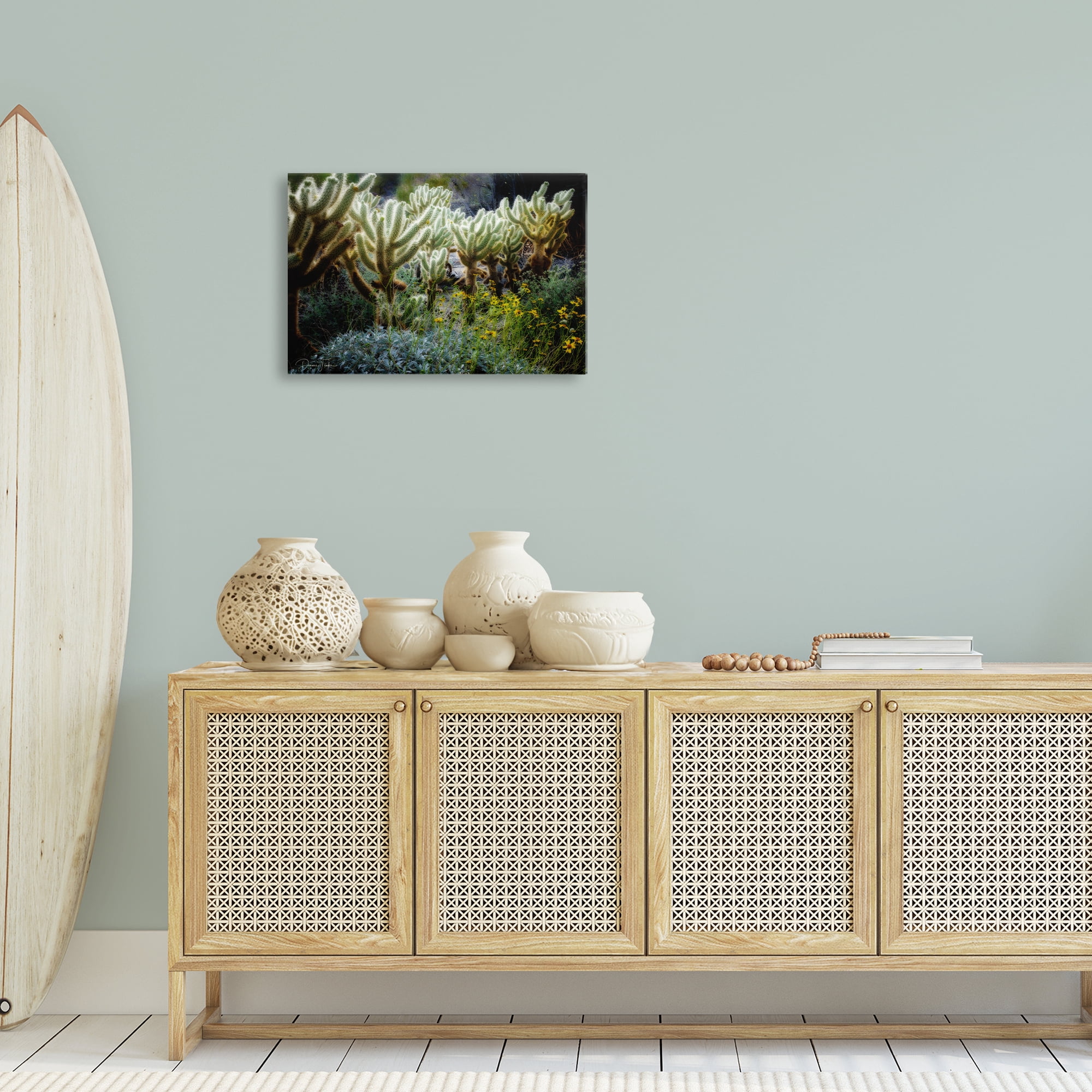 Stupell Industries Desert Cactus Forest Landscape Photography Gallery Wrapped Canvas Art Print Wall Art, 24 x 16