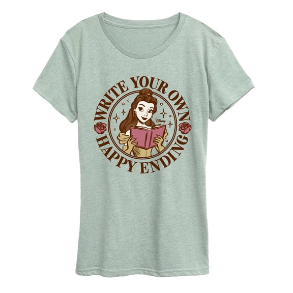 Disney - Write Your Own Ending Belle - Women's Short Sleeve Graphic T-Shirt