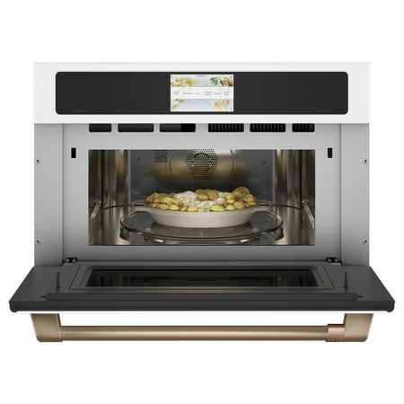 Café - 30" Built-In Single Electric Convection Wall Oven with 240V Advantium Technology - Matte white