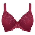 thumbnail image 6 of Women's Sexy Lace Embroidered Bras Full Coverage Unlined Underwire Plus Size Bra 38B, 6 of 9