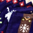 thumbnail image 6 of Home Soft Things Christmas Printed Flannel Fleece Blanket - Blue Christmas Deer - Twin (60" x 90"), 6 of 9