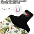 thumbnail image 3 of Haosy Cute Gnomes with Hats Golf Mallet Putter Cover Strong Magnetic Leather Golf Club Headcover Closure, 3 of 7