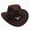 A14-Coffee, variant on Kids Handsome Hat Boys Girls Hat Head Upturned Brim Western Cowboy Hat Sun Hat