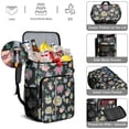thumbnail image 5 of Travel Cooler Bag - Pioneer Flower Floral Print Pattern Camping Beer Cooler Backpack with Bottle Opener- Waterproof Insulated Picnic Backpacks - Cooler Bag for Beach, 5 of 6