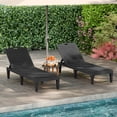 thumbnail image 4 of Costway Chaise Lounge Chairs Set of 2 with 5-Position Adjustable Backrests Easy Assembly Black, 4 of 10