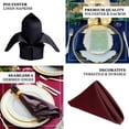 Efavormart Pack of 5 Premium BURGUNDY 20" x 20" Washable Polyester ...