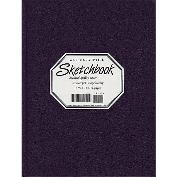 Watson Guptill Sketchbooks Large Sketchbook (Kivar, Blackberry) (Hardcover)