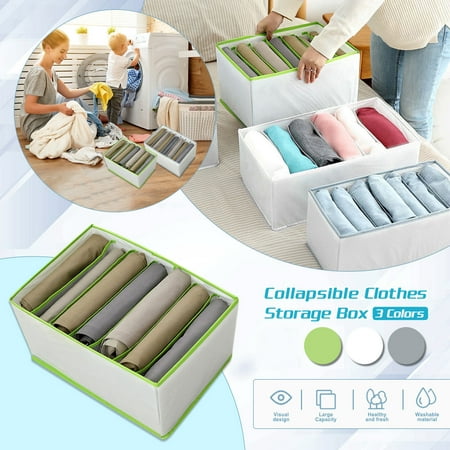 

PhoneSoap PP Board Clip Mesh Clothes Storage Box Pants Compartment Storage Box Drawer Compartment Bag Green