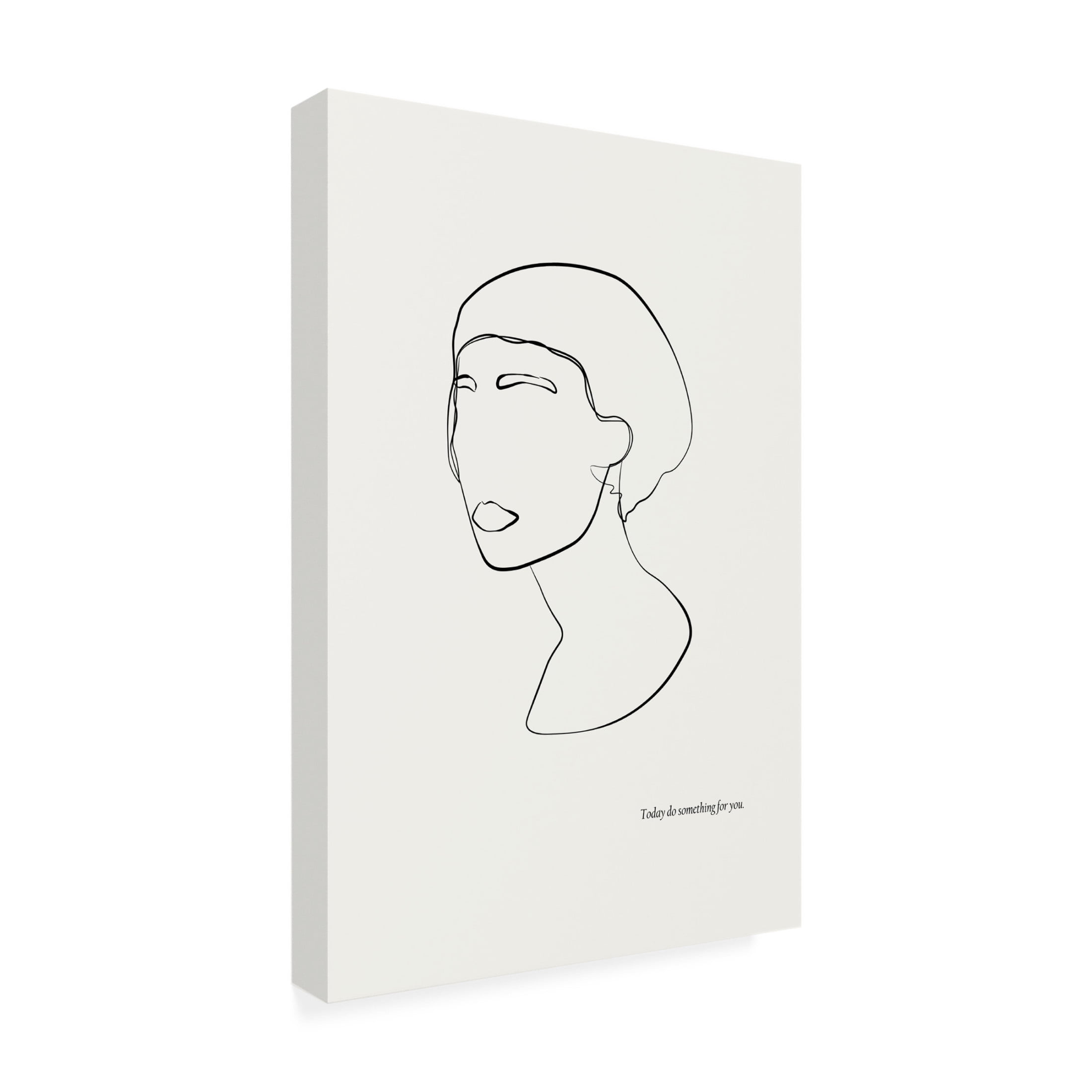 Trademark Fine Art NKTN Abstract female portrait Canvas Wall Art
