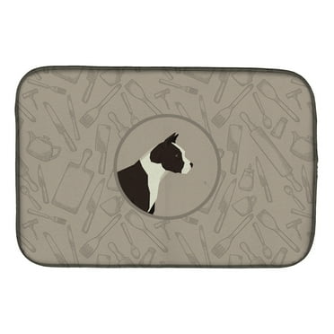 Caroline's Treasures American Staffordshire Terrier In the Kitchen Dish Drying Mat