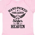 thumbnail image 4 of Inktastic Handpicked for Earth by My Sister in Heaven with Angel Wings Boys or Girls Baby Bodysuit, 4 of 5