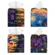thumbnail image 2 of Fotbe Cosmic Irises At Twilight Porta Pañuelos Decorativo de Cuero, Caja Cuadrada Moderna para Pañuelos Faciales, Organizador y Dispensador 5x5x5'', 2 of 7