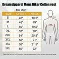 thumbnail image 4 of Dream Apparel 2 Piece Men's Biker Cuttoff Vest Denim/Cotton Shirt with Vintage and Frayed Sleeveless Look 2 Front Pockets, 4 of 5
