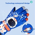 thumbnail image 2 of Guantes De Nieve Para Niños, Guantes De Nieve Forrados Con Forro Polar Para Invierno, Guantes De Esquí A Prueba De Viento Con Pantalla Táctil Para Niñas Y Niños, Guantes De Nieve Para Niños Methold AP006639-03, 2 of 6