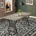 thumbnail image 4 of Memoryfield Washable Vintage Area Rug 8' x 10', Soft Low Pile Indoor Non Shedding Floor Covering, Foldable Floor Mat, Black, 4 of 6