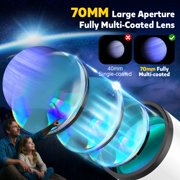 Telescope for Adults and Kids Beginners -500mm Astronomical Refracting Telescope with Carry Bag, Phone Adapter 20-150X High Powered