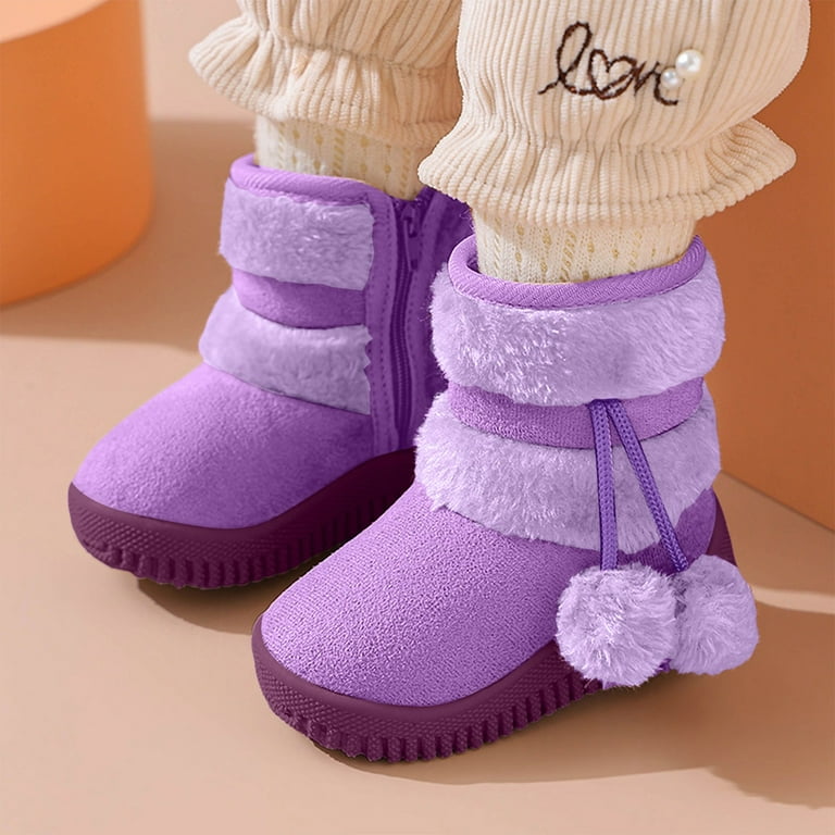 Kids Boots Purple Boots Size VMESZQFG Girls Boots Shoes Big Kids