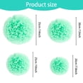 thumbnail image 2 of Inteprter Juego de 1 Uds de pañuelos colgantes, flores, bolas de papel, pompón verde, bolas de papel, decoraciones de flores de papel para Kits de decoración para fiestas Verde 7.8 pulgadas, 2 of 6