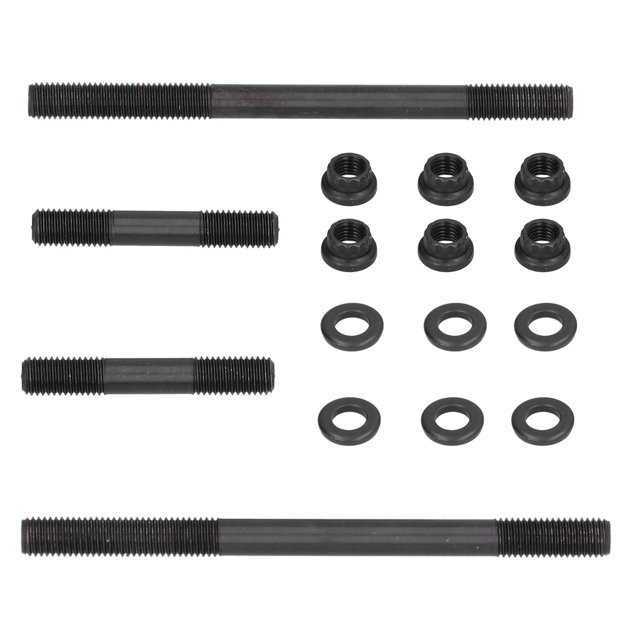 Steel Cylinder Head Nuts, Heavy Duty Corrosion Resistant High Strength Practical Cylinder Head Stud Kit Replacement for Rhino 660 Raptor 660 for Motorcycle