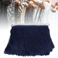 thumbnail image 2 of Borde de Flecos, 10 Yardas 14 cm de Largo Borla de Flecos Cinta de Adornos de Encaje de poliéster para Bricolaje Vestido Latino Etapa Ropa Cortina Accesorios(Azul Marino) Amonsee NO, 2 of 6