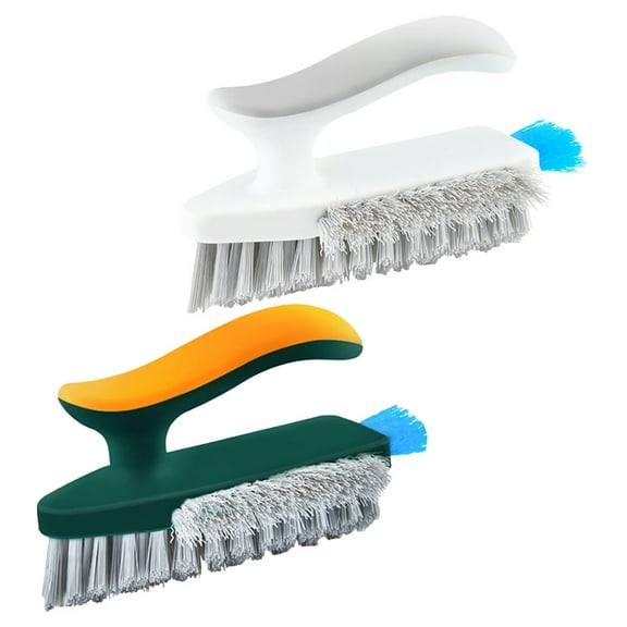IDEANATEGRATE 2Pcs Tile Floor Scrubber Plastic Cleaning Tool for Baseboard Cleaner