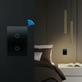 thumbnail image 1 of Smart WiFi Wall Switch, 2-Gang Touch Switch, 2.4GHz WiFi, US Wall Fit, App Remote Control, Timing Function, Fireproof, Independent Control, LED Indicator, 1 of 6