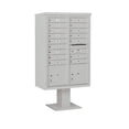 thumbnail image 6 of Salsbury Industries Pedestal Mounted 16 Unit 6 Door Front Load 4C Horizontal Cluster Box Unit with 2 Parcel Locker, 6 of 6