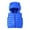 Blue 1, variant on LIaqionyy Toddler Baby Warm Vest Outerwear Unisex Kids Solid Color Ear Hooded Zip Outerwear Padded Waistcoat