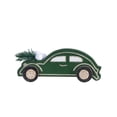 thumbnail image 2 of Adornos navideños, adornos navideños, regalos navideños Adorno de coche pequeño verde oscuro de moda Adorno de coche de madera Borde Decoración navideña Adorno pequeño Un péndulo, 2 of 4