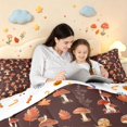 thumbnail image 5 of Homewish Vintage Fungus Plant 7-Piece King Bedding,Wild Mushrooms King Bed in a Bag,Brown,Halloween Reversible, 5 of 8