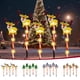thumbnail image 1 of Paquete de 6 Luces Navideñas Móviles Led Solares Impermeables para Exteriores, Decoración Solar para Patio, Árbol y Reno., 1 of 7