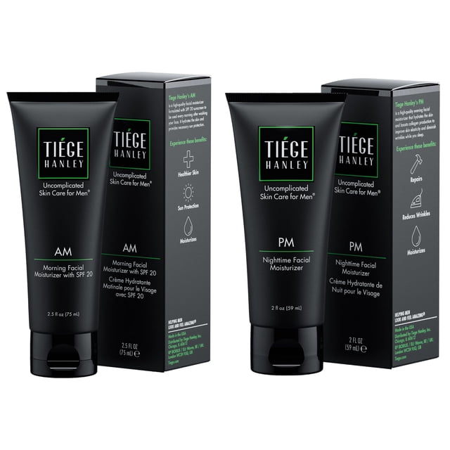 Hidratantes faciales Tiege Hanley Morning SPF 20 75 mL y Night